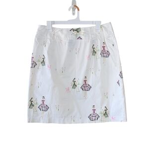 Vintage Sandra Women's Poodle Print Skirt Size 12